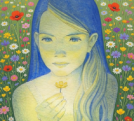 Jeune fille fleur senteur - modification pinterest grok (1)