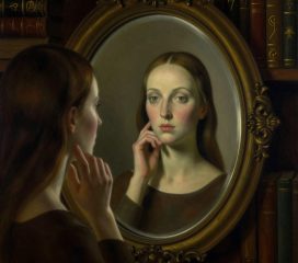 femme devant miroir - tableau